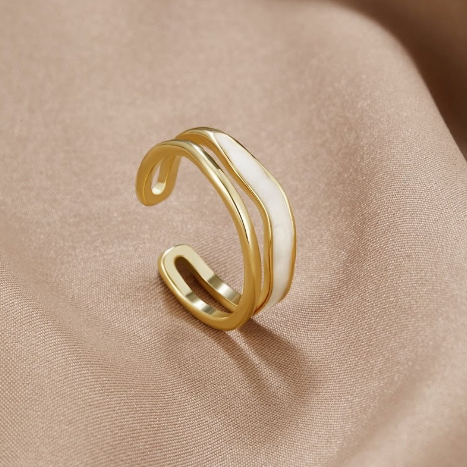 Sahara Gold Layered Ring