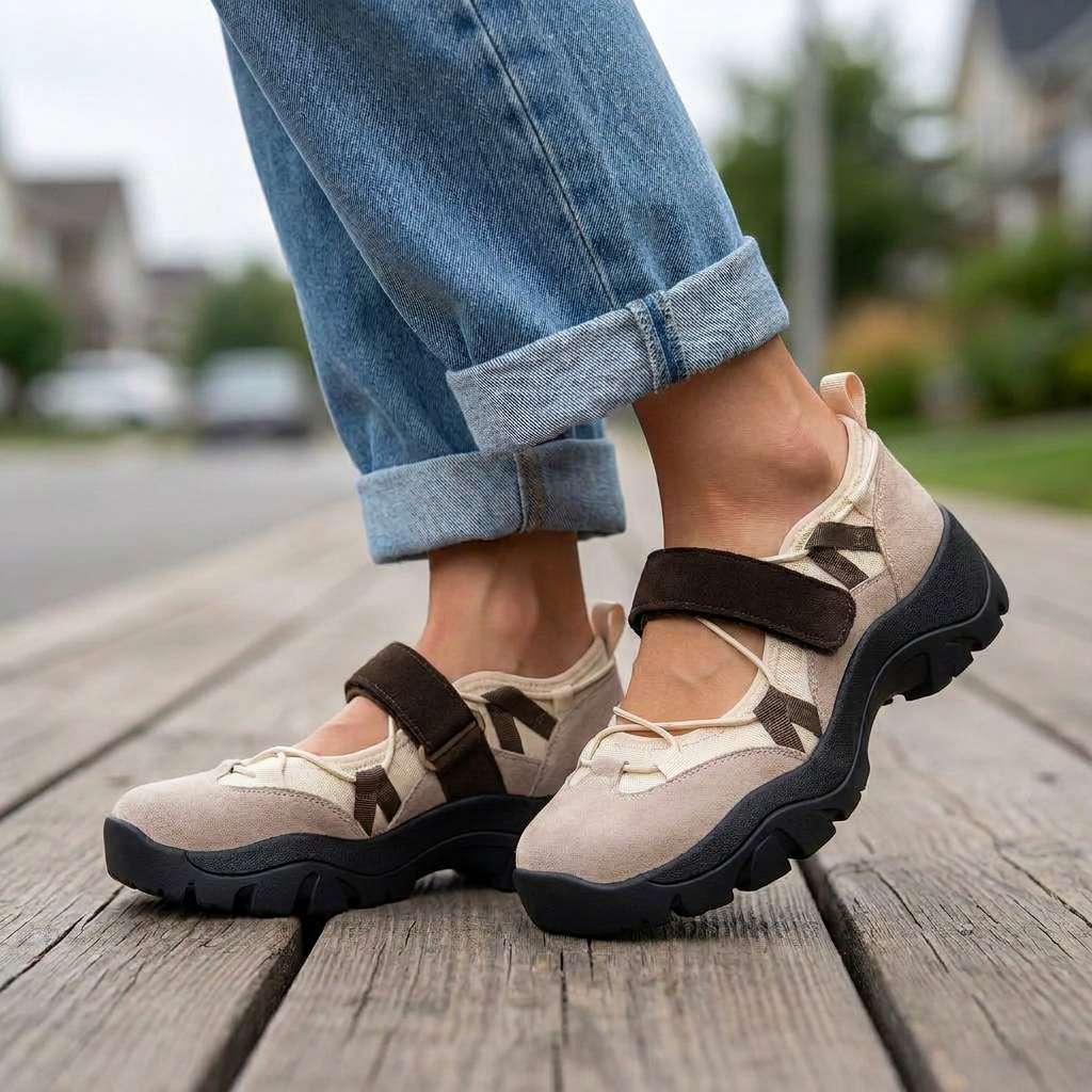 Hedda - Mocassins femme confort avec bride réglable
