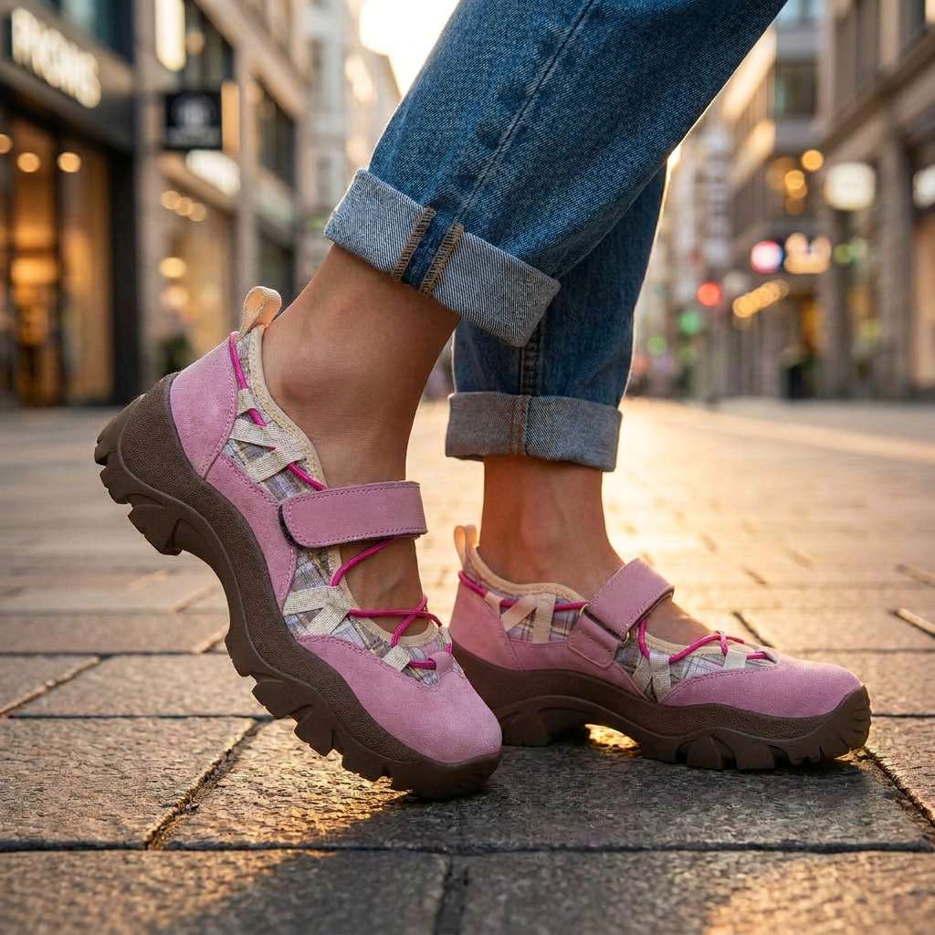 Hedda - Mocassins femme confort avec bride réglable