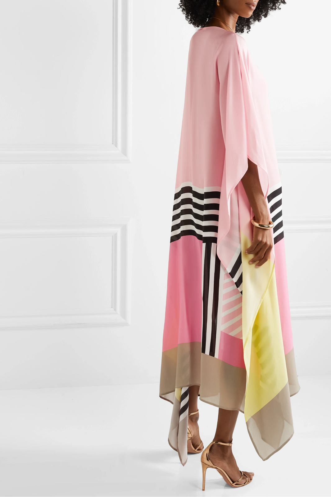 Rayna - Elegant Geometric Print Caftan