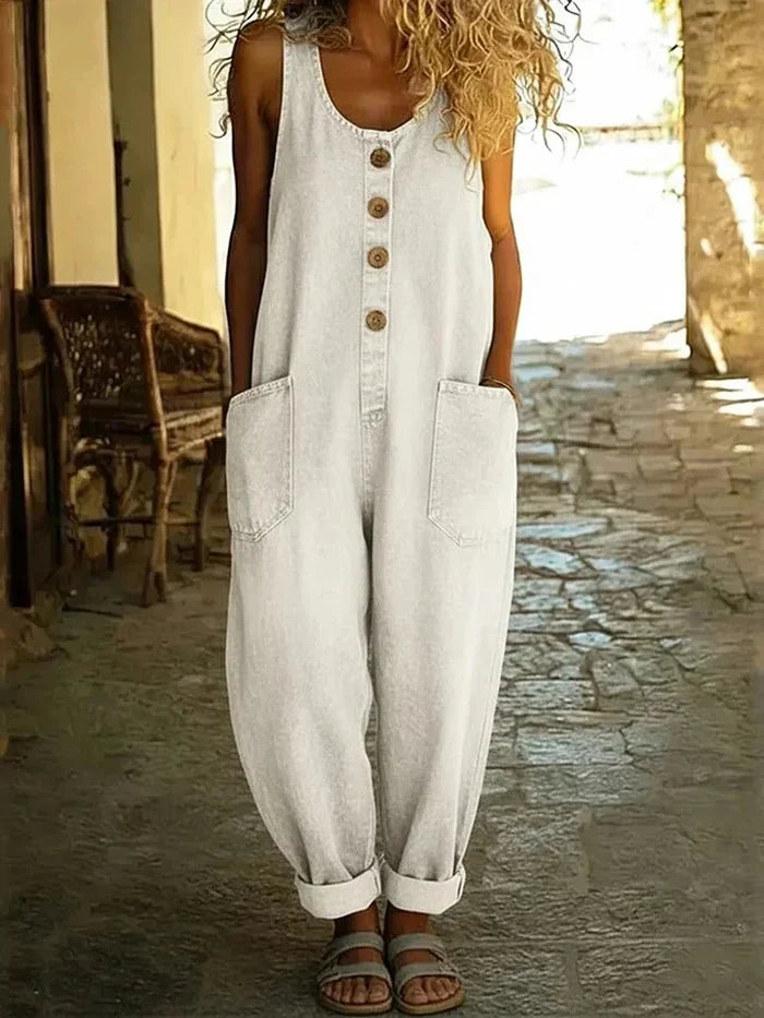 Kallune - Women's Casual Denim Overalls