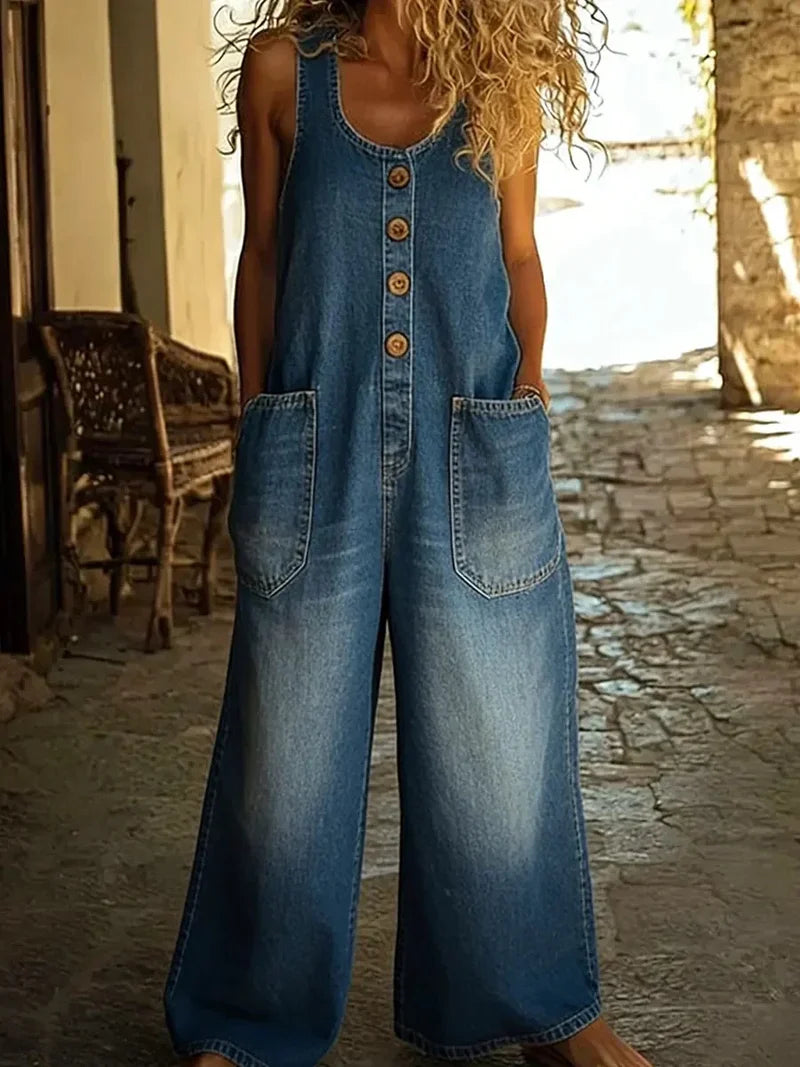 Kallune - Women's Casual Denim Overalls
