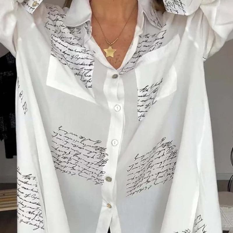 Sina - Elegant and Versatile Printed Shirt