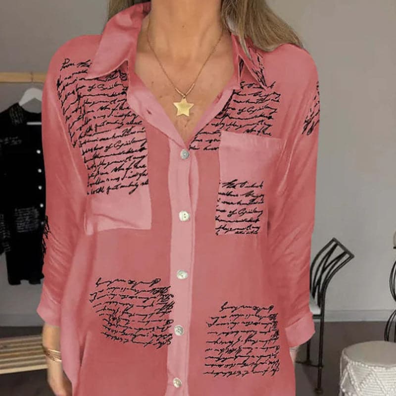 Sina - Elegant and Versatile Printed Shirt