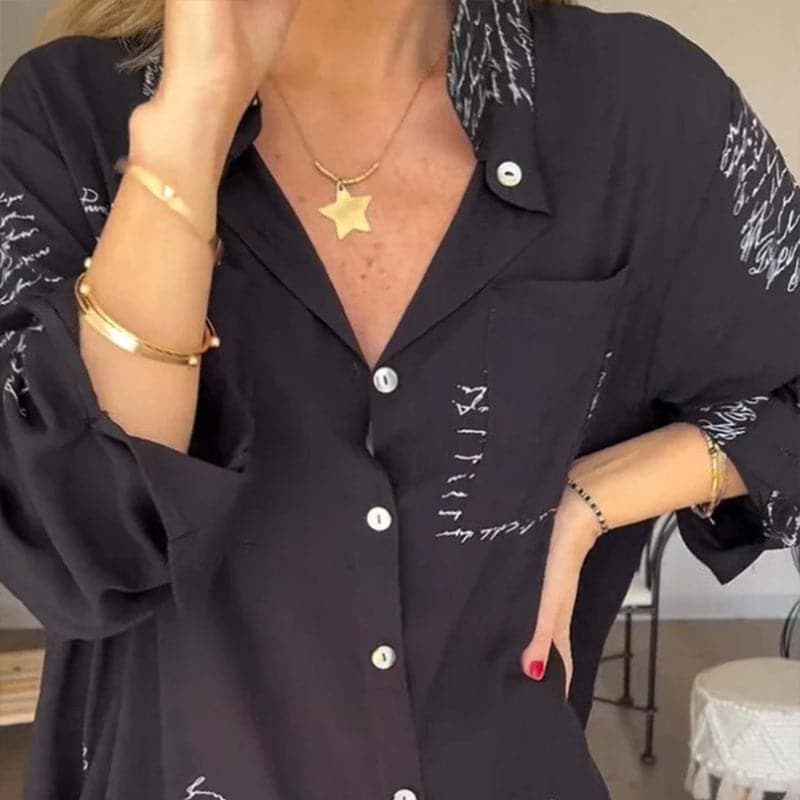 Sina - Elegant and Versatile Printed Shirt