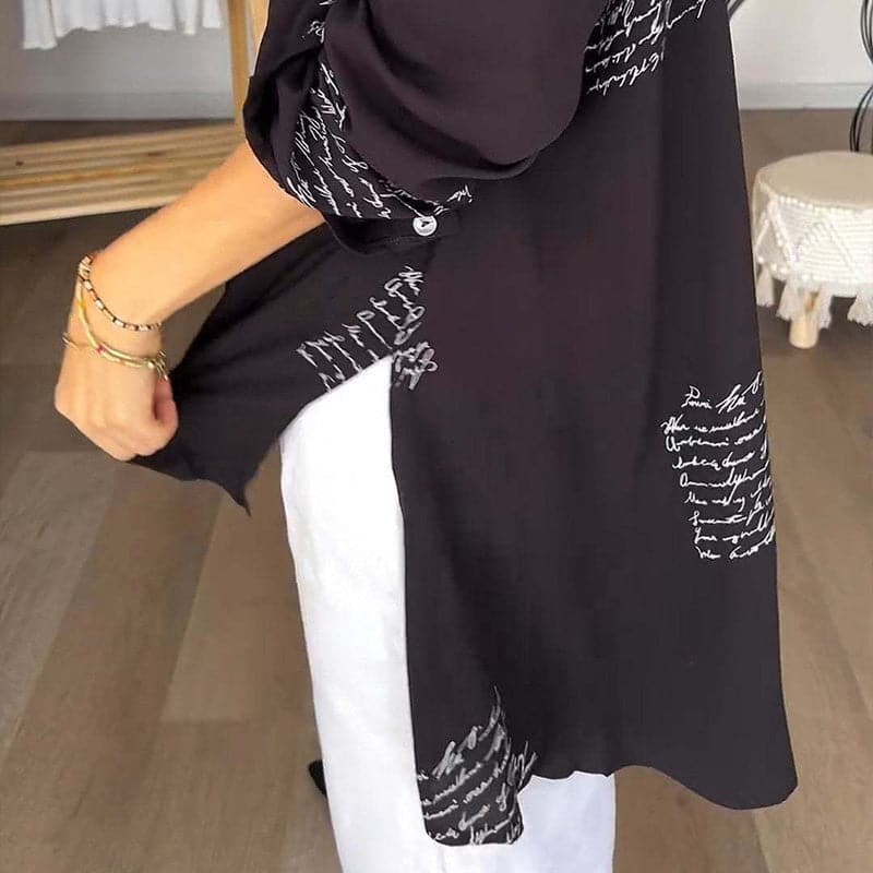 Sina - Elegant and Versatile Printed Shirt