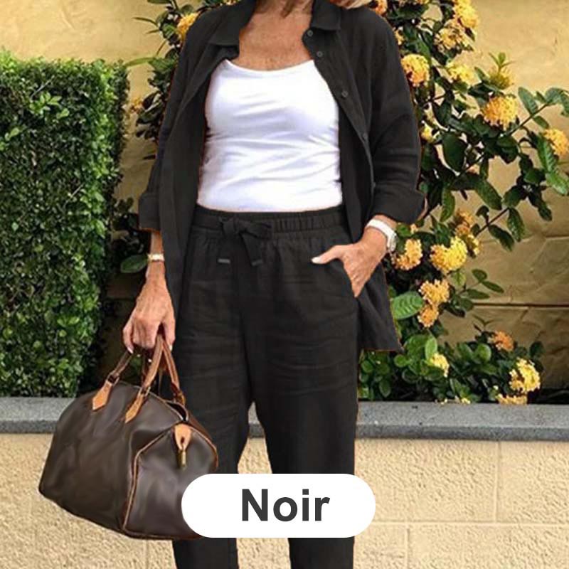 Zélie - Cotton and Linen Shirt and Pants Set