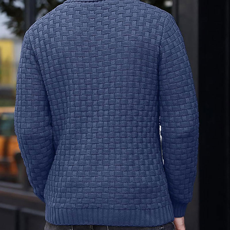 Mirko - Men's Textured High Neck Sweater