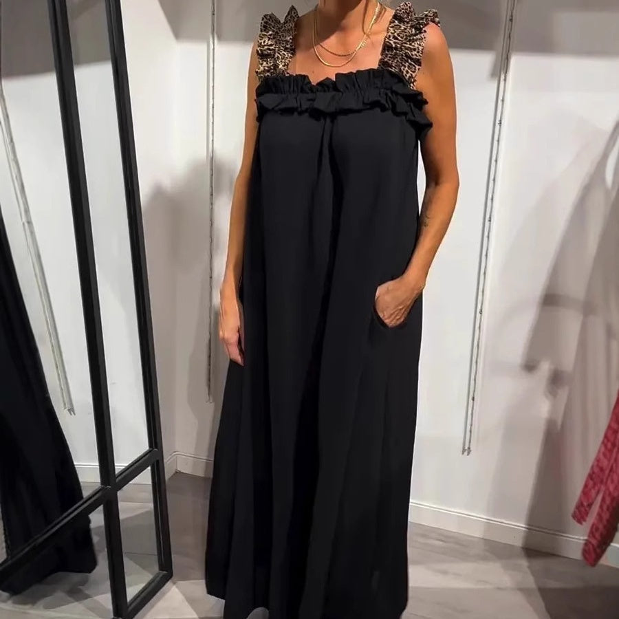 Pascaline - Sleeveless Casual Dress with Pockets
