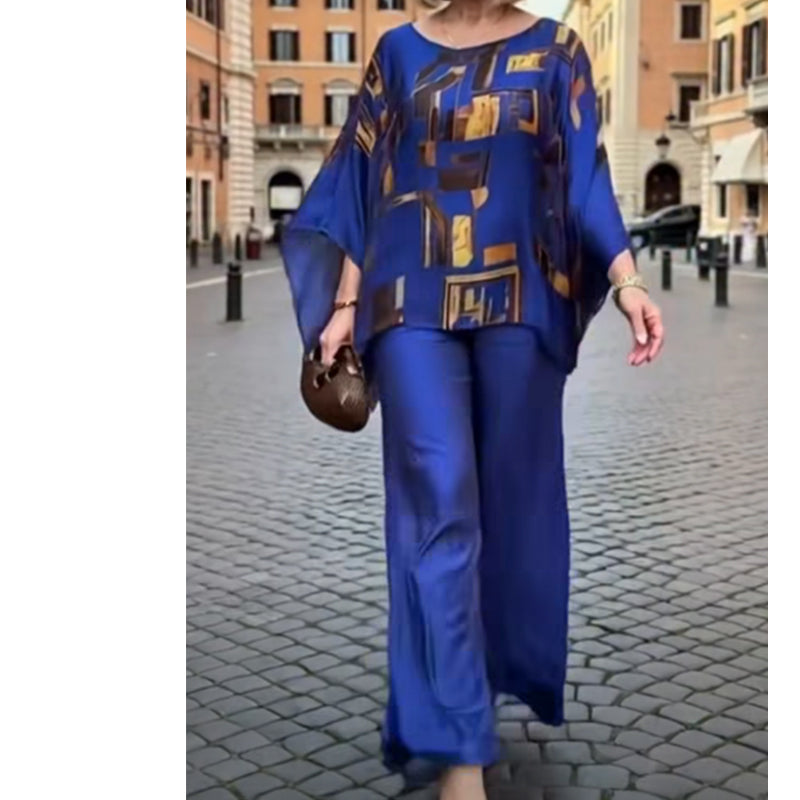 Florika - Elegant Two-Piece Printed Set for Women