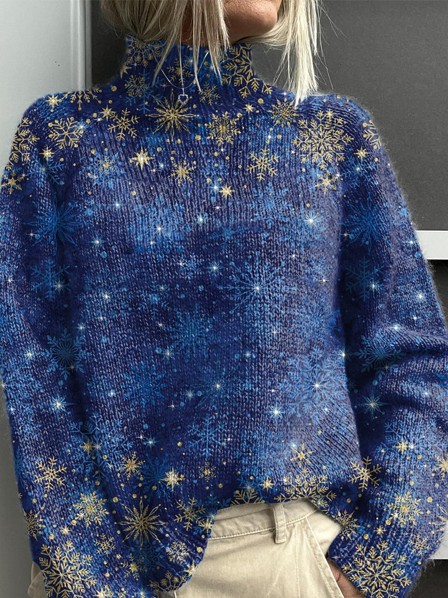 Noelle - Rainbow Turtleneck Sweater