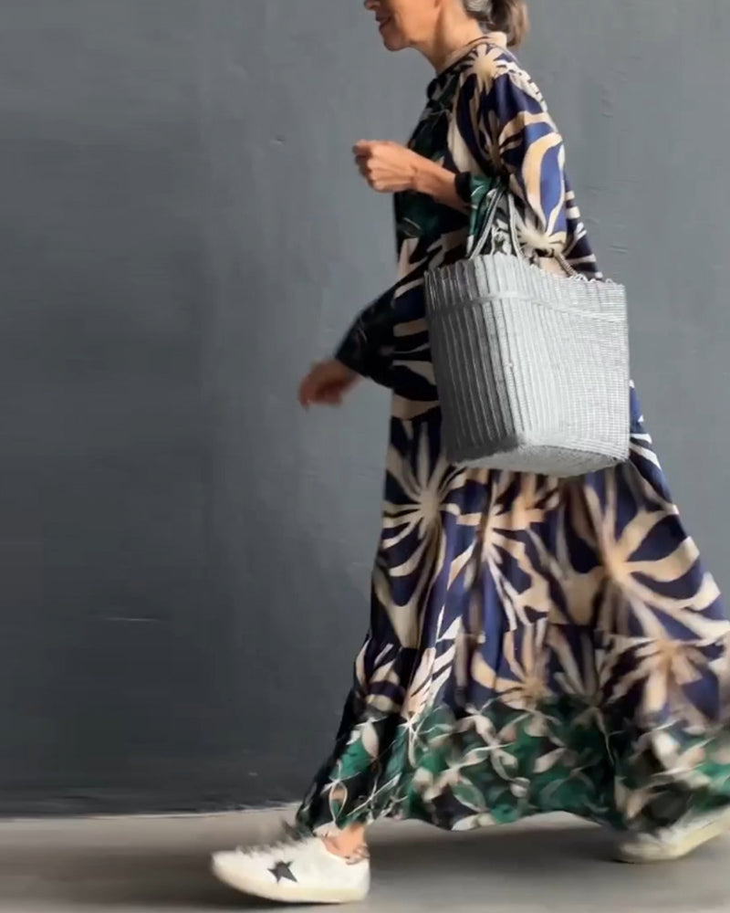 Anika - Casual Printed Holiday Dress