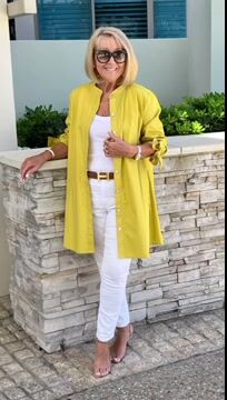 Liora - Long Button-Down Cotton Shirt Jacket (Today only: Buy 1, get 1 free!)