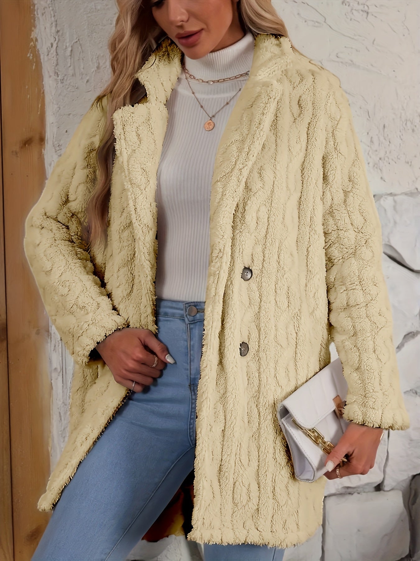 Léa - Women's faux fur coat