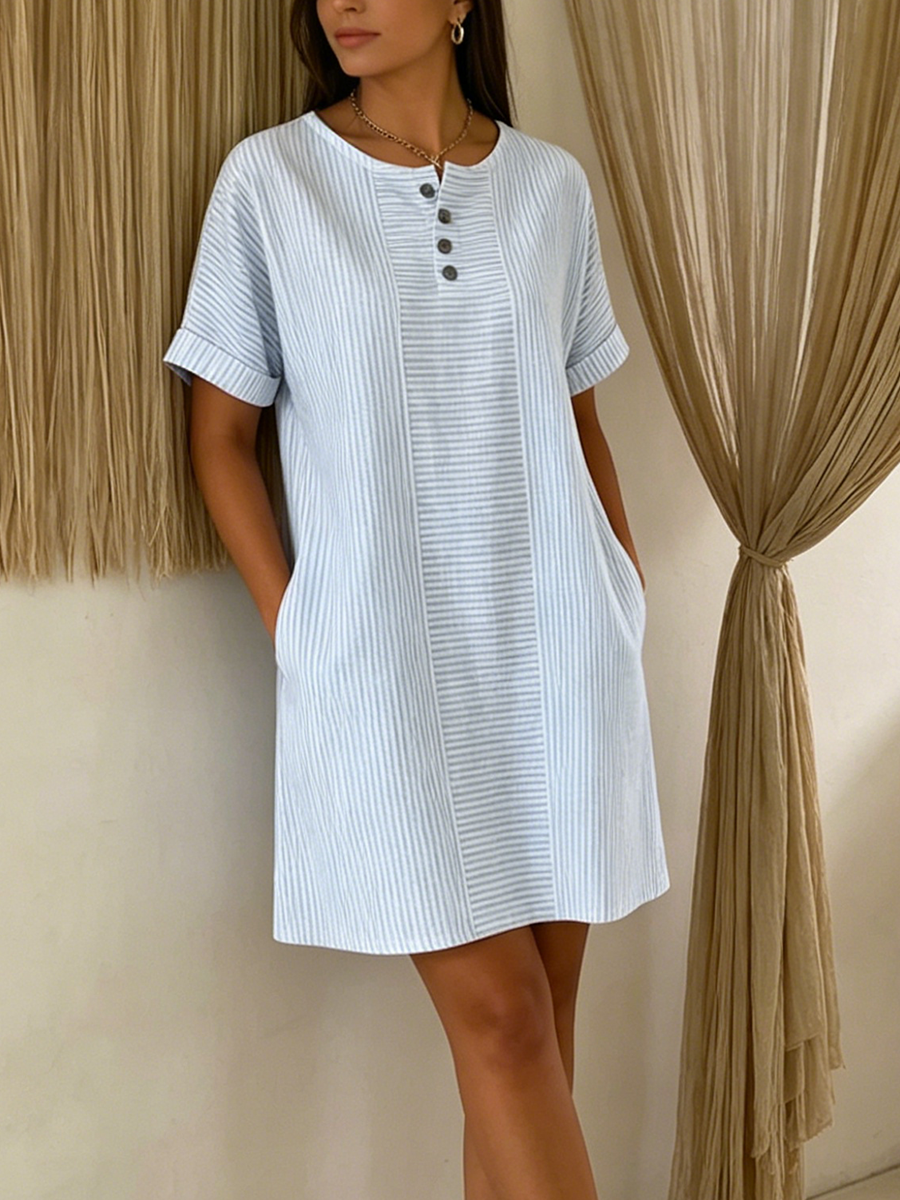 Nelyxa - Women's Flowy Breathable Casual Everyday Dress