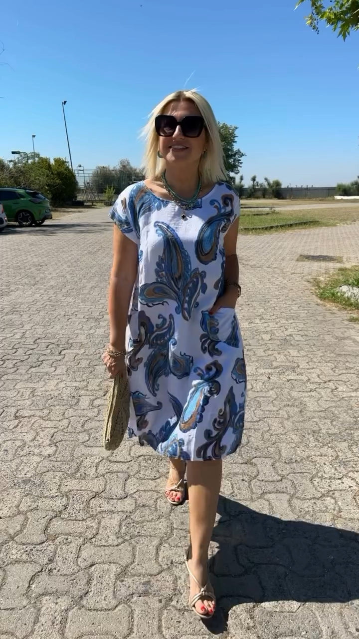 Tristana - Printed cotton dress
