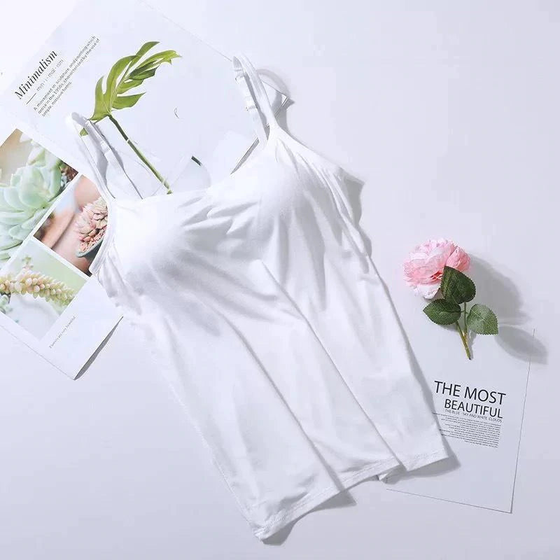 Noura - Camisole with built-in bra and pad