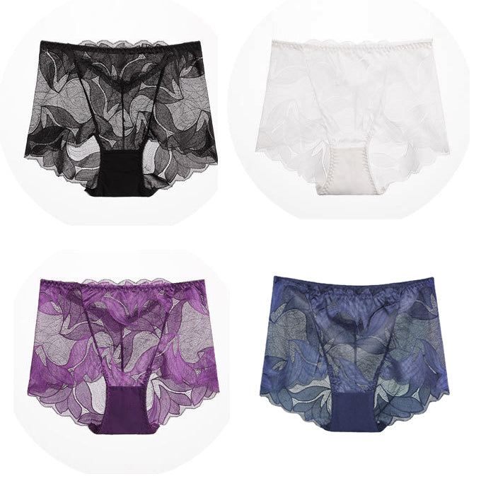 Emina - Women's Handmade Silk Lace Underwear Pack
