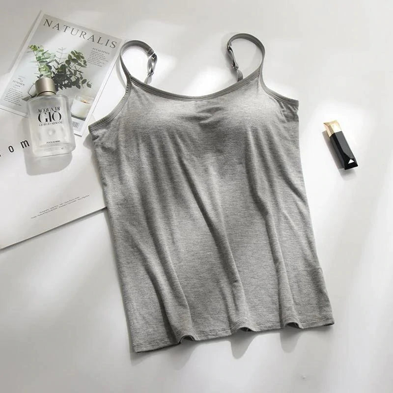 Noura - Camisole with built-in bra and pad