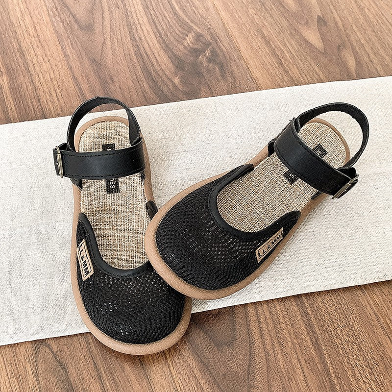Norythra - Women's Breathable Closed-Toe Linen and Mesh Sandals