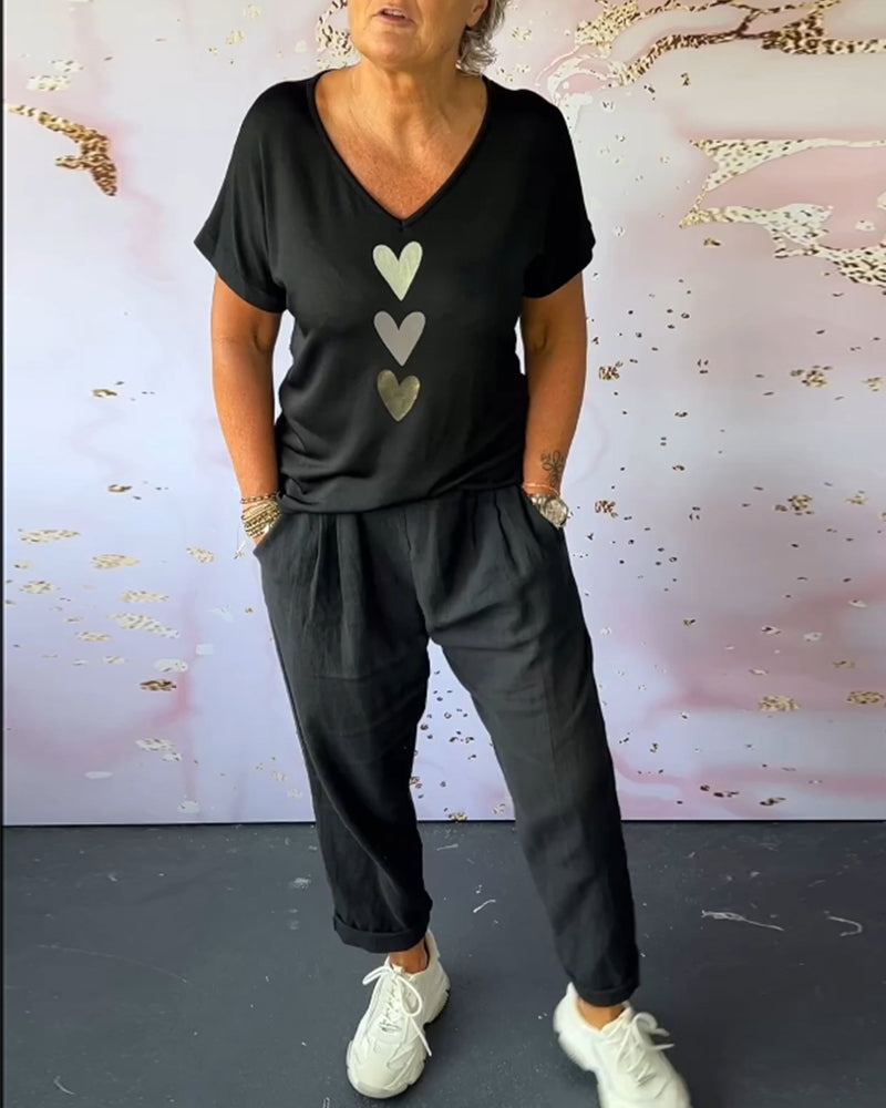Tavira - Comfortable Casual Pants with Pocket and Solid Color