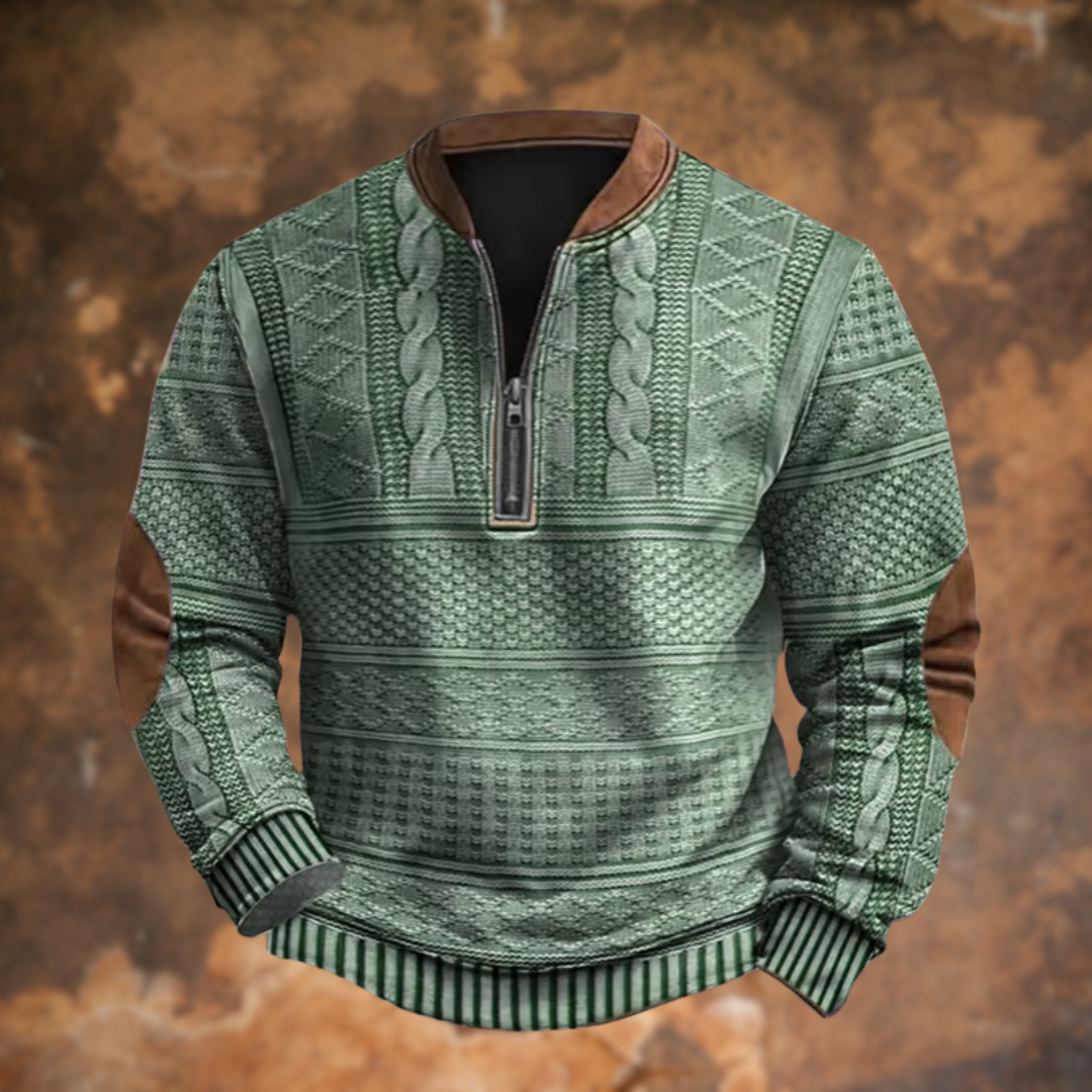 Anthony™ - Men's Half Zip Knit Sweater 
