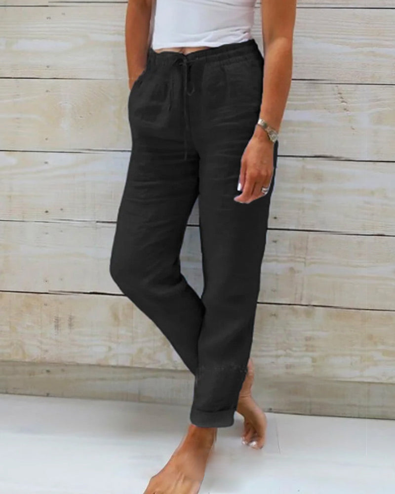 Tamina - Casual Drawstring Pants