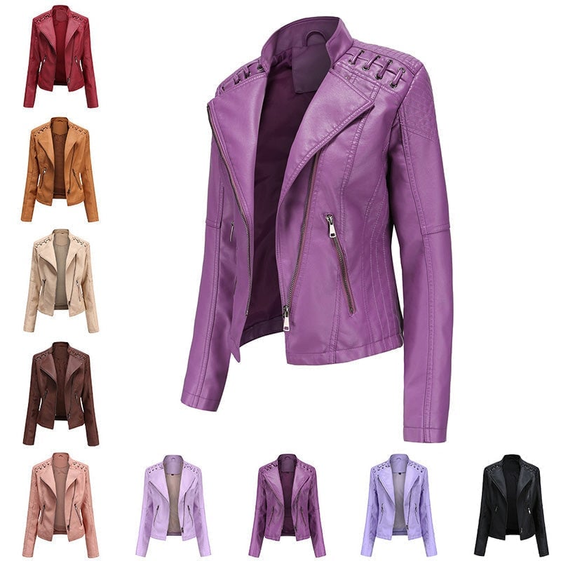 Cleo - Washed lambskin jacket