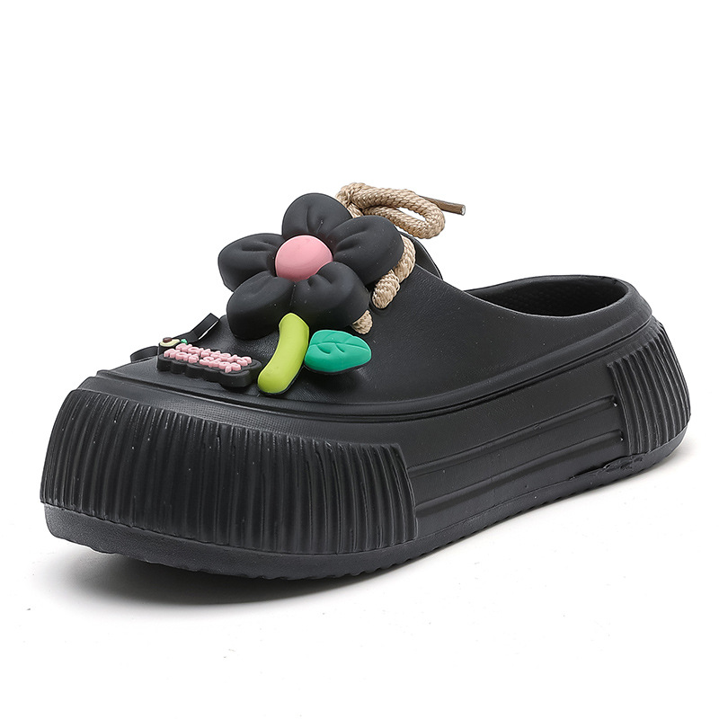 Auralie - Breathable Floral Decor Slippers