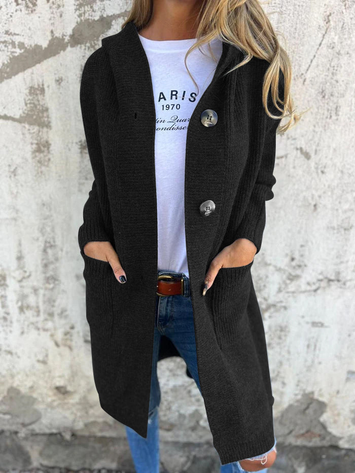 Ursule - Elegant Long Knitted Cardigan