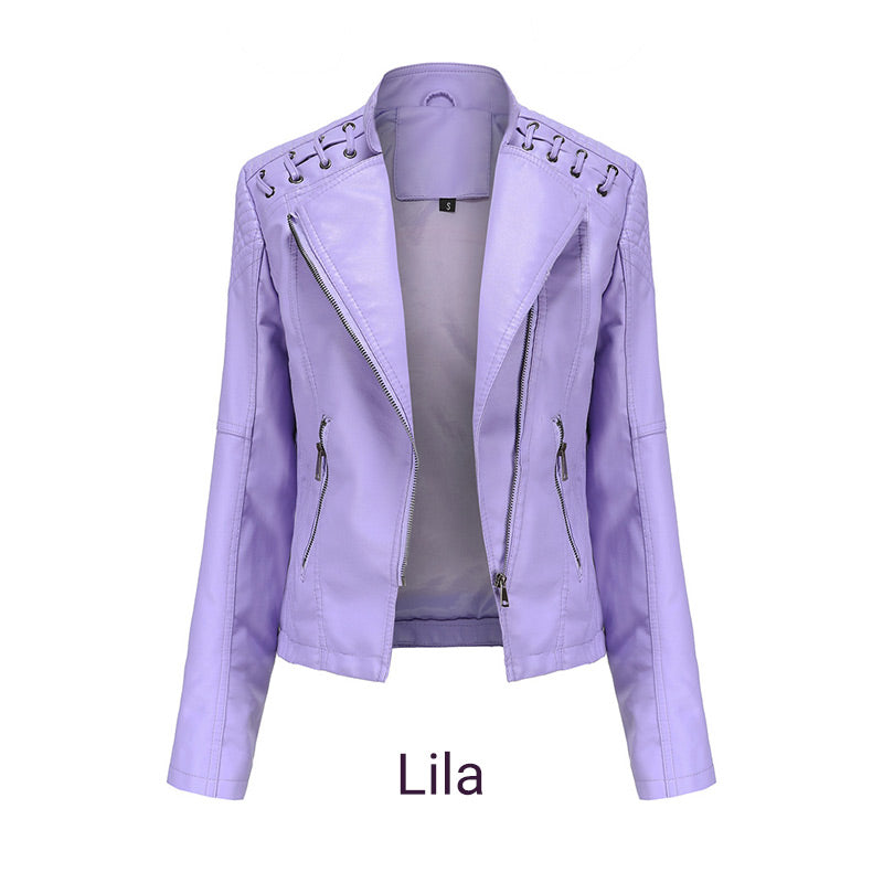 Cleo - Washed lambskin jacket