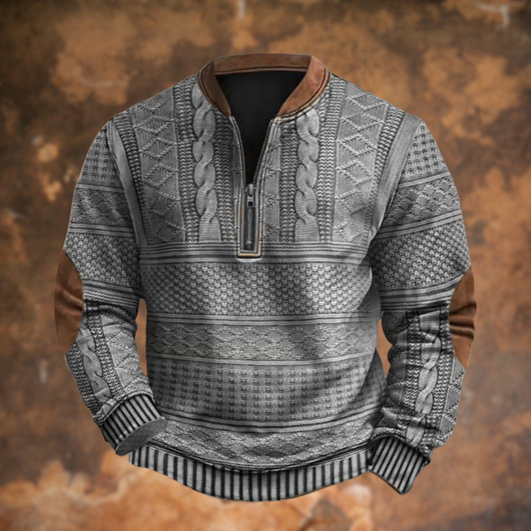 Anthony™ - Men's Half Zip Knit Sweater 