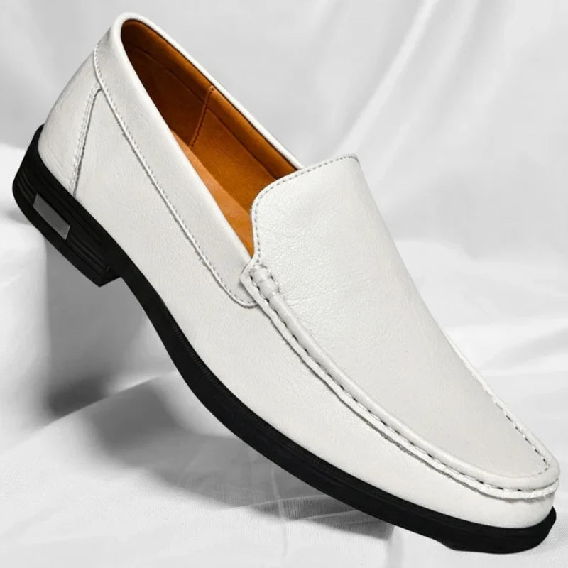 Remy - Mocassins homme en cuir véritable avec semelle confortable
