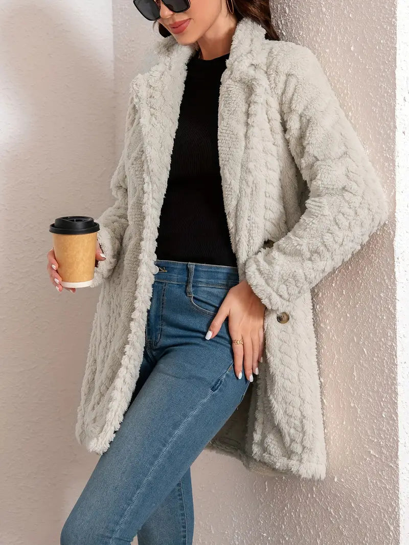 Léa - Women's faux fur coat