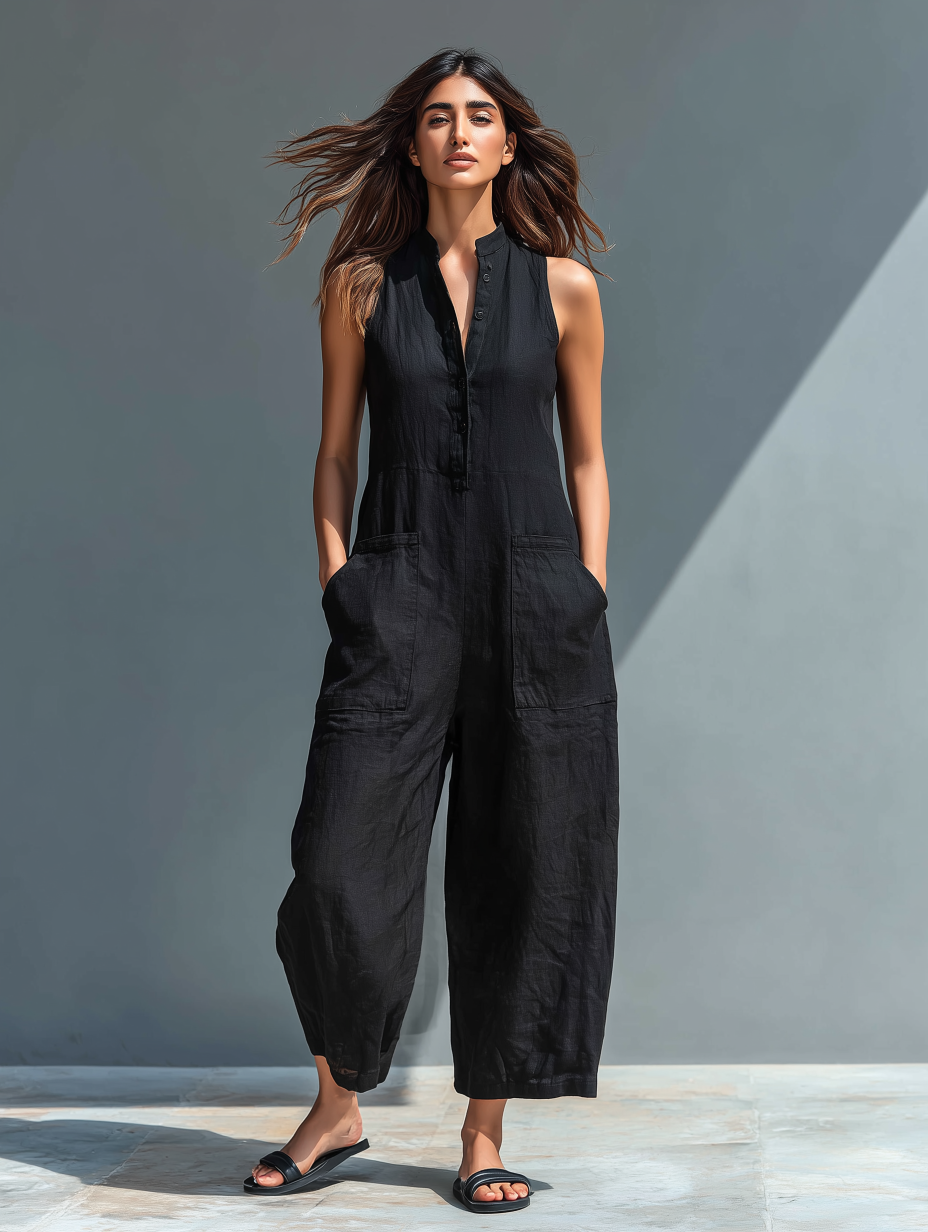 Soraya - Women's Sleeveless Jumpsuit 