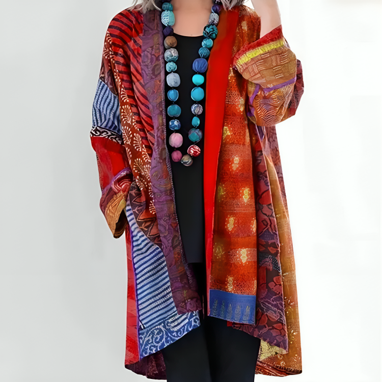 Pierrette - Bohemian Cotton and Linen Cardigan