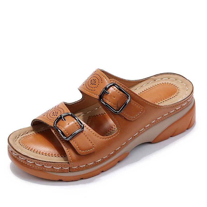 Elarith - Comfortable Orthopedic Women's Sandals with Double Adjustable Strap