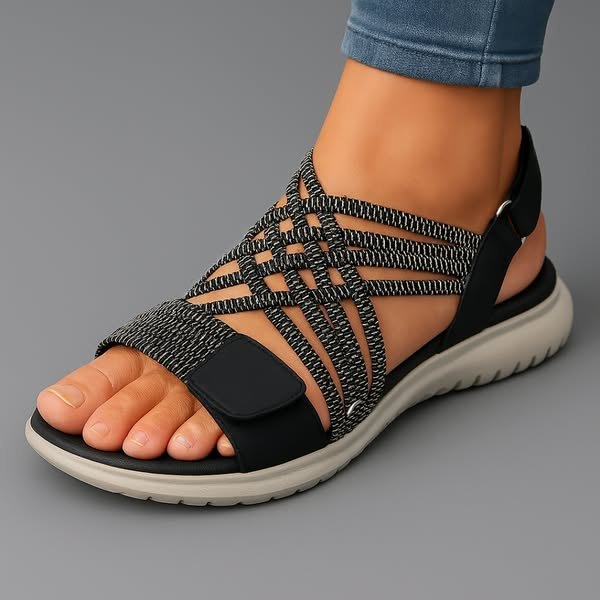 Blyssara - Women's Comfortable Lightweight Elastic Strap Sandals Everyday Support