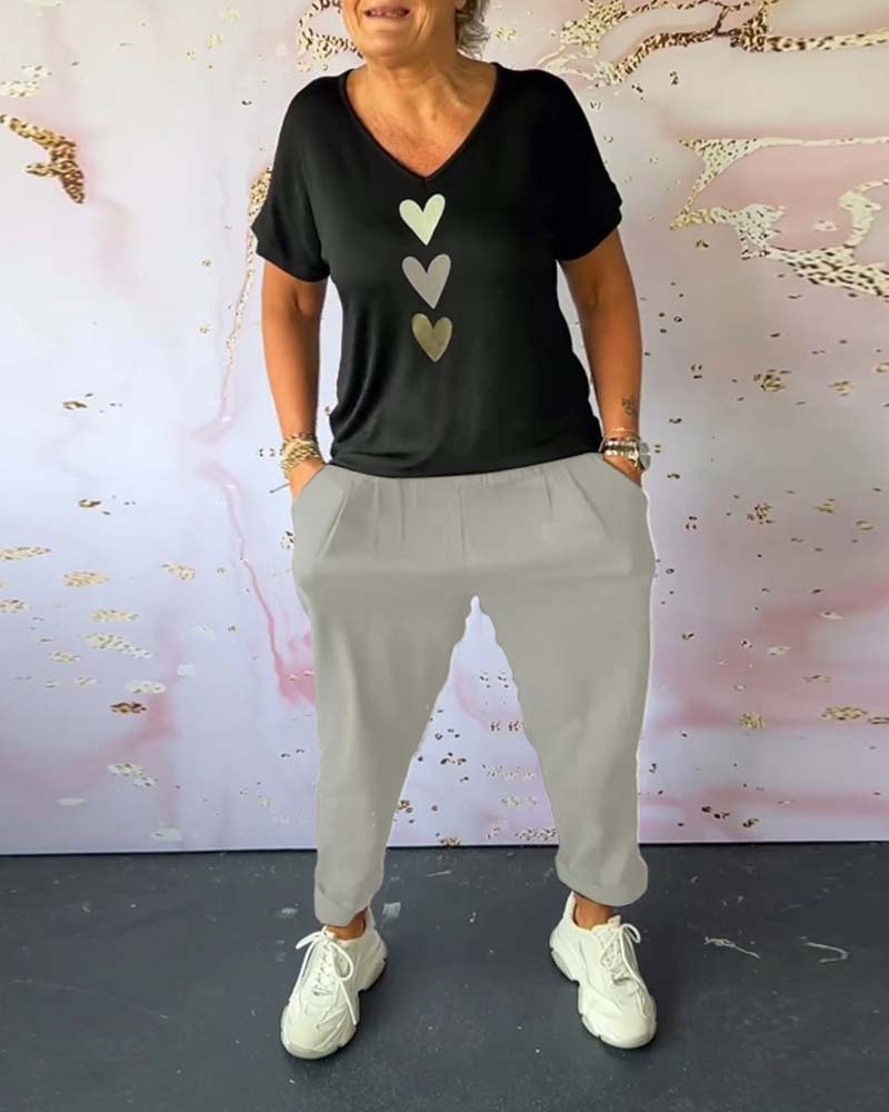 Tavira - Comfortable Casual Pants with Pocket and Solid Color