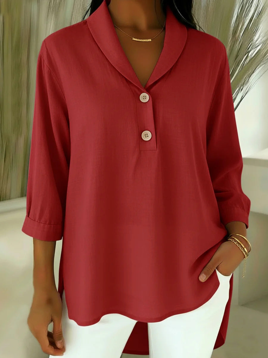Belyra - Elegant Blouse in Cotton and Linen 