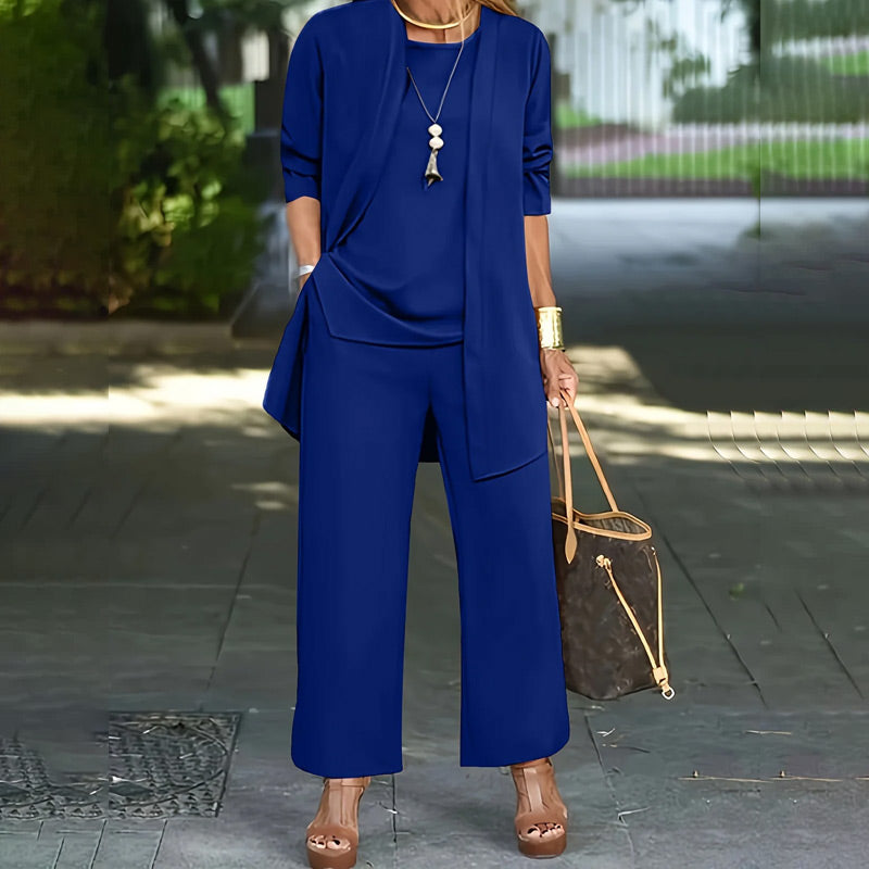 Quenora - Three-Piece Casual Suit with Clean Lines