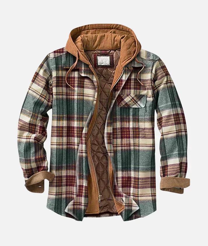 Alain – Plaid patchwork jacket
