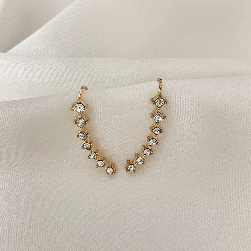 Océane - Seven sparkling star earrings