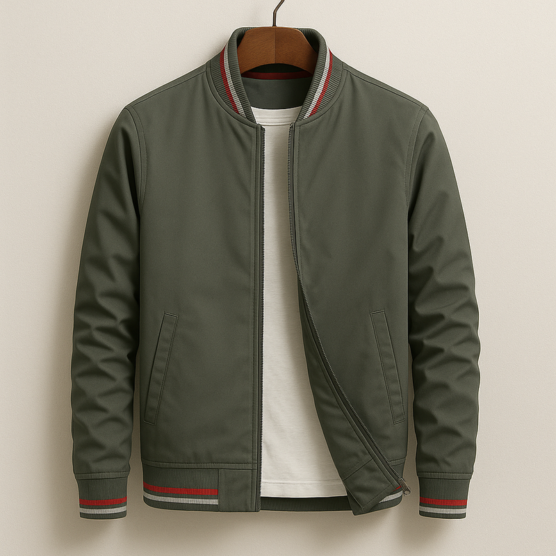 Kevin - Striped bomber jacket for a modern and casual style