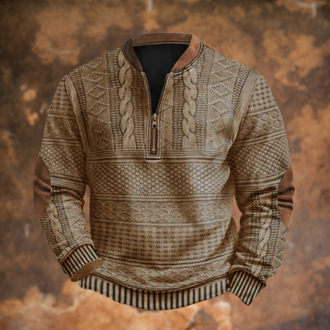 Anthony™ - Men's Half Zip Knit Sweater 