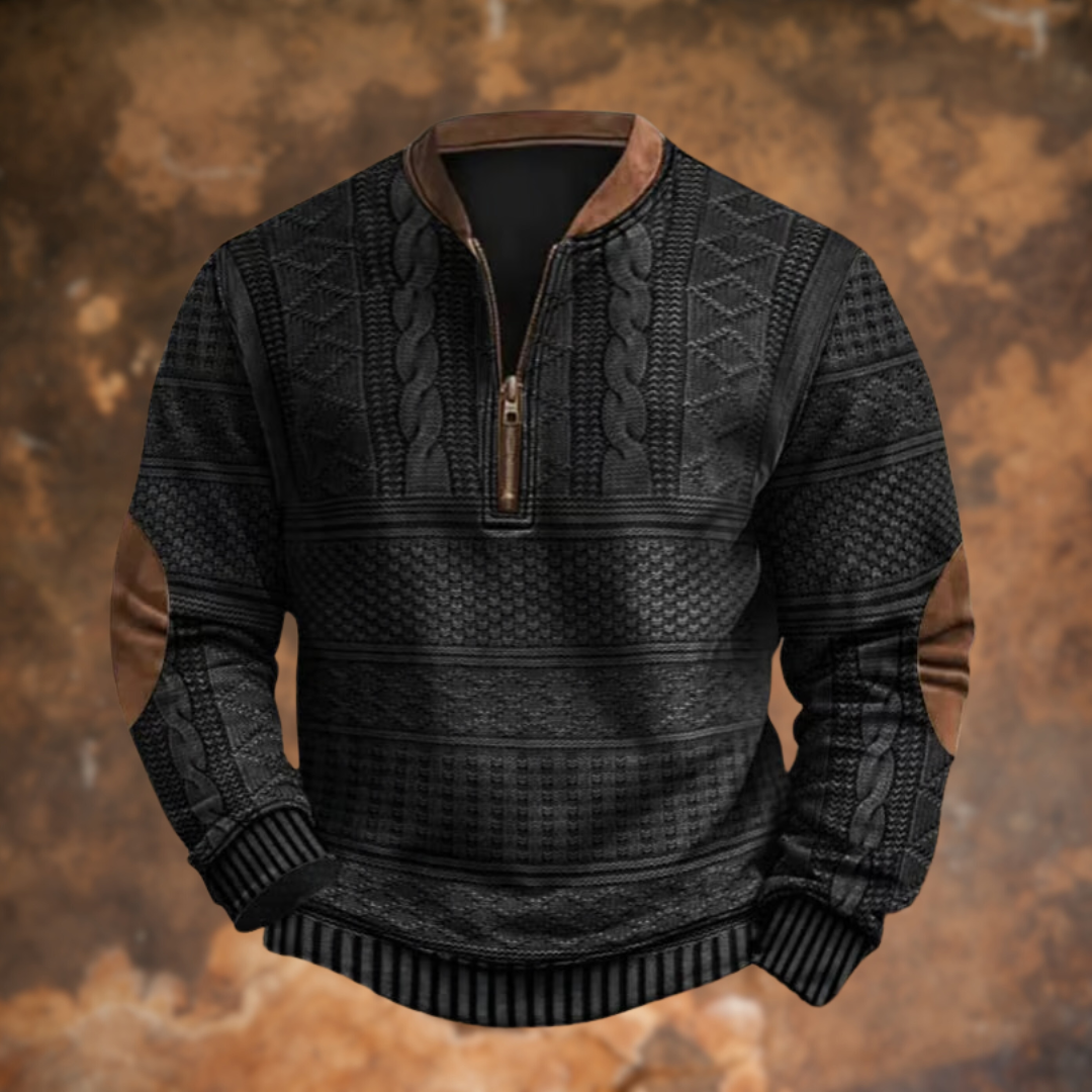 Anthony™ - Men's Half Zip Knit Sweater 