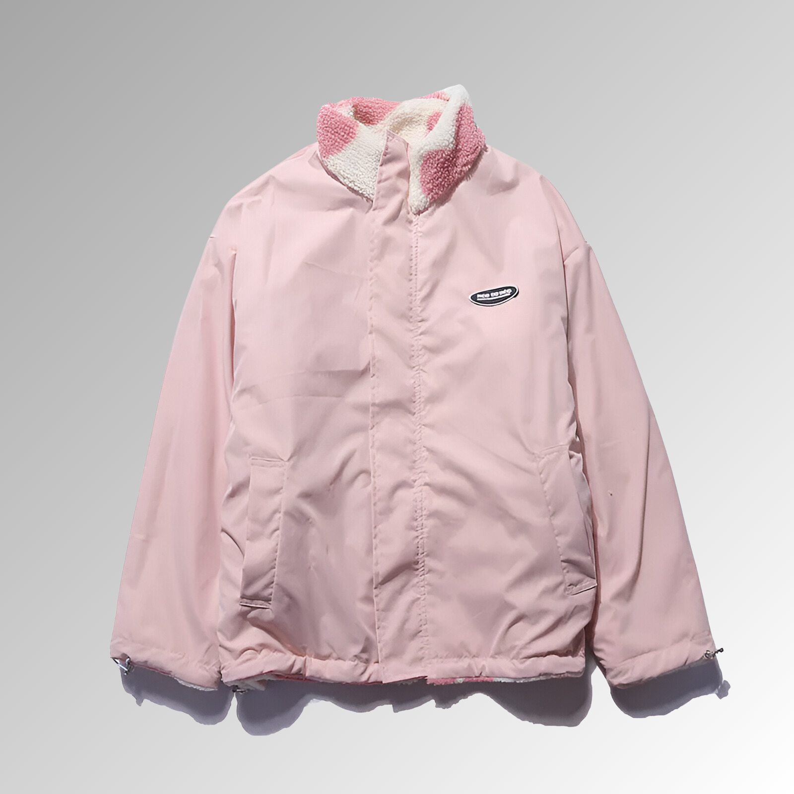 Anastasie - Cozy Winter Jacket with Heart Pattern