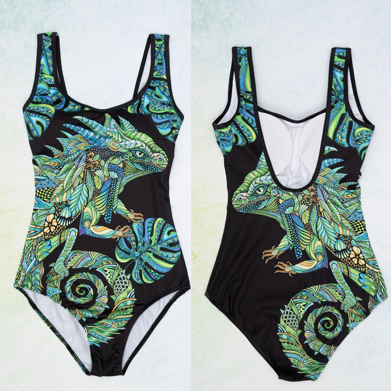 Klyenne - Elegant visual effect sculpting one-piece swimsuit