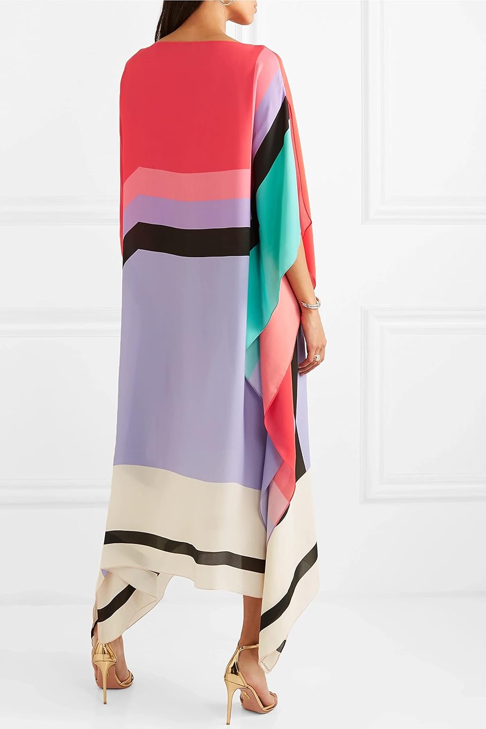 Rayna - Elegant Geometric Print Caftan 