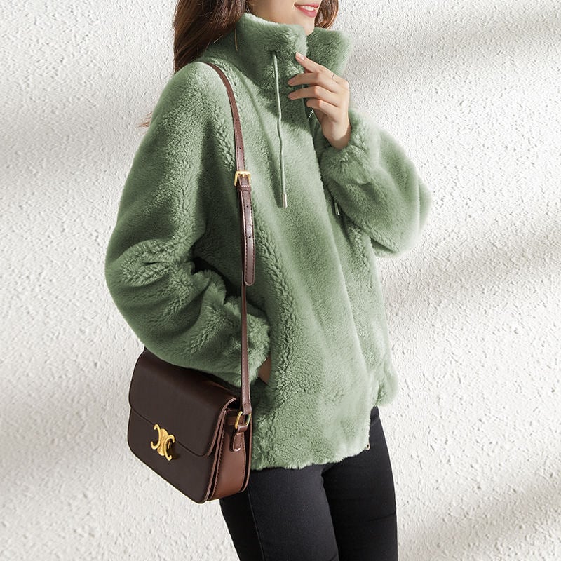Moon - Quilted Coat with Stand-Up Collar